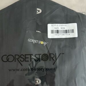 Black Cotton Expert Waist Training Waspie 28” Corset (31-21in natural waist)